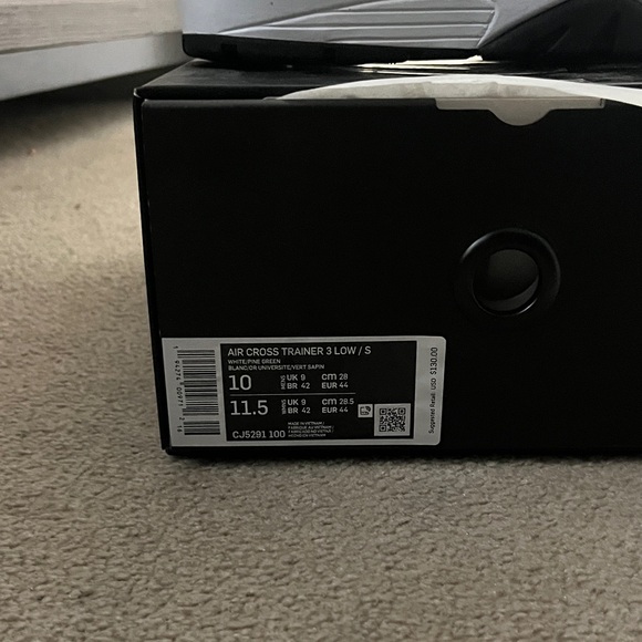 Nike Supreme Air Cross Trainer 3 - Red, Yellow, Green, and White Sneakers - Picture 3 of 4